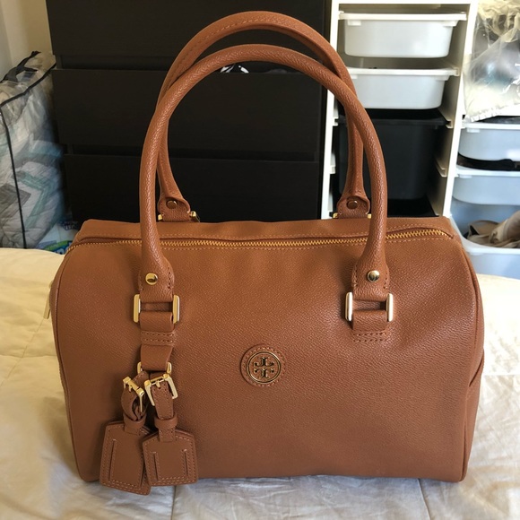 Brown Tory Burch mini duffle purse - Picture 2 of 3